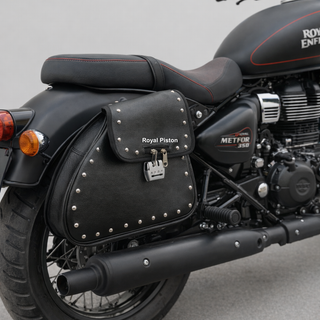 Universal Anti-Theft Locking Saddlebag - Cruiser Edition for Harley & Enfield - Royal Piston