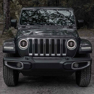 Royal Piston 7" LED Headlight: 90W OSRAM LED, Hightech Korean Chip, High Brightness, High/Low Beam, DRL, Cool Lighting. Thar, Jeep, Gypsy (1pc)!