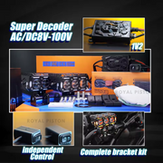 Royal Piston LED Fog Light For Bike | 120W Devil Eye Powerful Flood Lamp | With Full Harness Kit & Waterproof | Fog Lamp for Bike/Car/Jeep (Wider Throw)