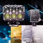 Royal Piston 6 Eye LED Motorcycle Auxiliary Light with 6 Months Warranty - DRL & Fog Lights - High-Performance Driving Lights