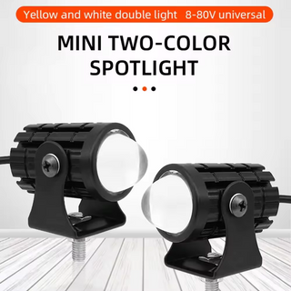 Royal Piston: Dual Beam LED Fog Light - Superior Visibility White & Yellow for Clarity, Wide & Spot for Any Terrain