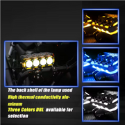 Royal Piston LED Fog Light For Bike | 120W Devil Eye Powerful Flood Lamp | August 2024 Edition with Full Harness Kit & Switch | Fog Lamp for Bike/Car/Jeep (Wider Throw) (4 Lens)