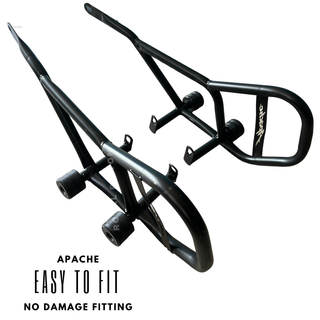 Royal Piston Accessories Compatible for TVS Apache Crash Guard (Black) - Ultimate Frame & Engine Protection - Royal Piston
