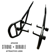 Royal Piston Accessories Compatible for TVS Apache Crash Guard (Black) - Ultimate Frame & Engine Protection