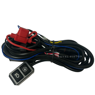 Royal Piston  Wiring Harness For White & Yellow With Flashing Blaster For Motorcycle Light Control - Royal Piston