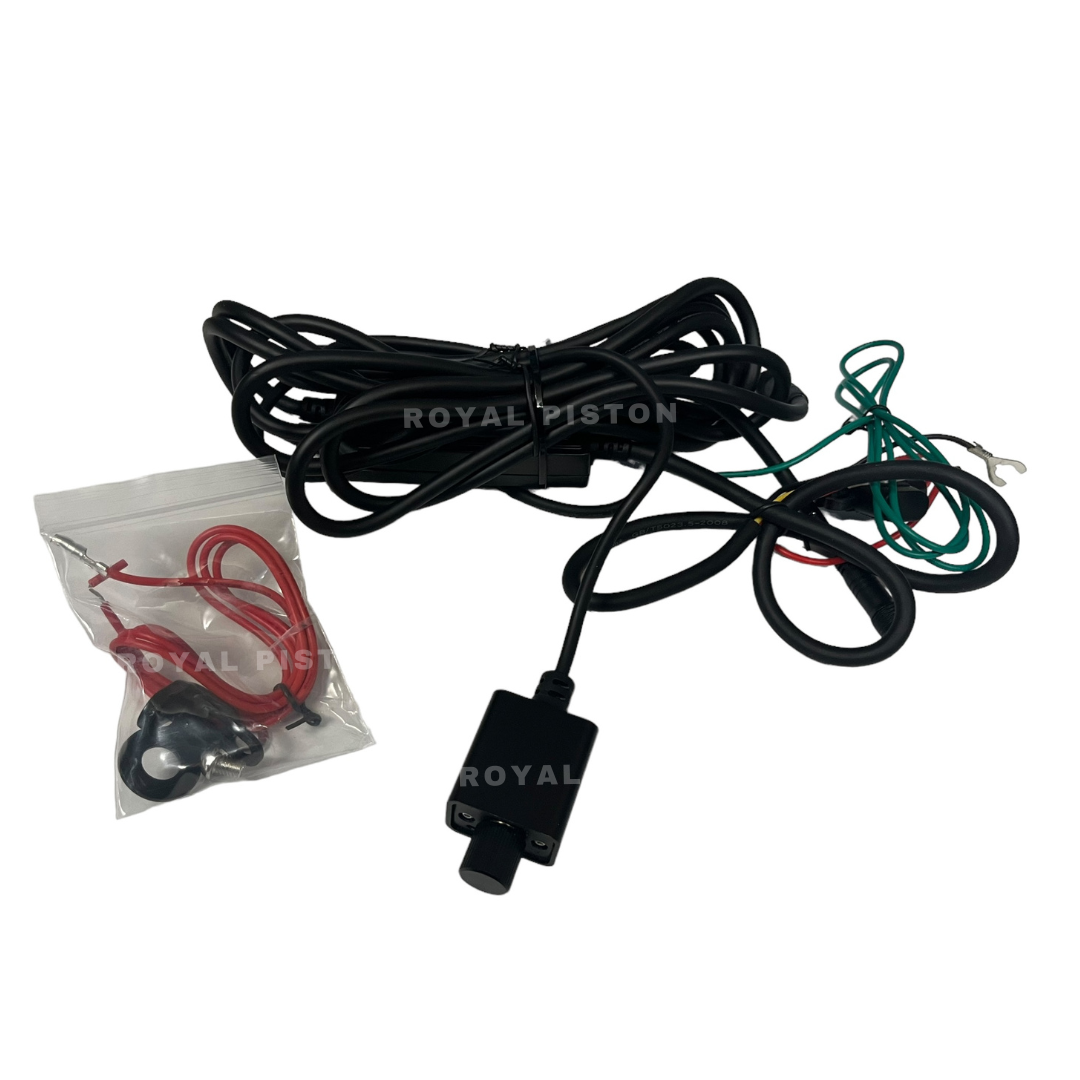 Royal Piston Safe Night Riding with 2 Wheeler Brightness Dimmer Harness | Brightness Control Wiring Harness