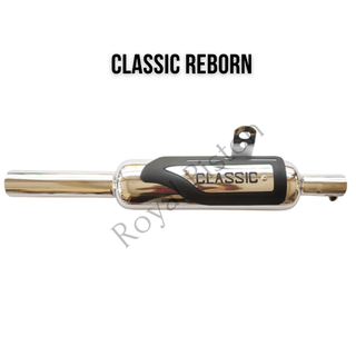 Royal Piston Original Indori Chrome Exhaust for Royal Enfield Reborn Classic  Authentic RE Sound - Royal Piston