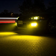 Royal Piston New 4 LED Powerful LED Fog Light | High Wattage DC Auxiliary Fog Lights | with Harness Kit Yellow White Light