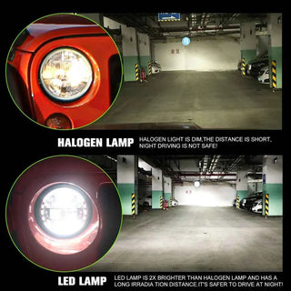 Royal Piston Original King Kong 120W Thar LED Headlight 12V With Powerful Beam Daymaker Pack of 2