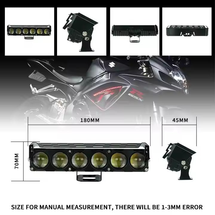 Royal Piston 6 EYE Latest Angle Eye Series Fog Light – Ultra-Bright, High-Power Fog Lights for 2 and 4 Wheelers