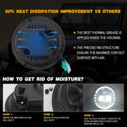 Royal Piston Original King Kong 120W Thar LED Headlight 12V With Powerful Beam Daymaker Pack of 2 - Royal Piston