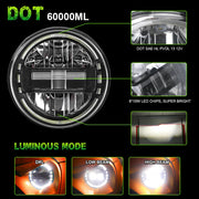 Royal Piston Original King Kong 120W Thar LED Headlight 12V With Powerful Beam Daymaker Pack of 2 - Royal Piston