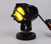 Royal Piston LIUHJG 3-in-1 High Beam LED Fog Light | Y-Type Fog Light, 120W (White + Yellow + Red) | Flood Light with Wide Coverage | Auxiliary Lamp, Universal Fit for Bikes, Cars, SUVs