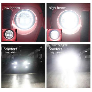 Royal Piston Original King Kong 120W Thar LED Headlight 12V With Powerful Beam Daymaker Pack of 2