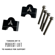 Royal Piston Handle Riser Compatible With Yamaha MT-15 CNC Machined Handlebar Riser Kit - Increased Comfort, Control & Durability
