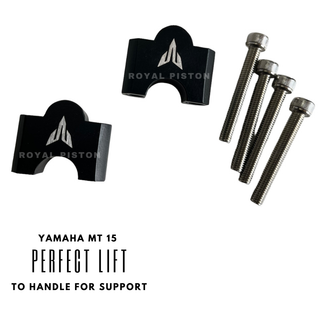 Royal Piston Handle Riser Compatible With Yamaha MT-15 CNC Machined Handlebar Riser Kit - Increased Comfort, Control & Durability - Royal Piston