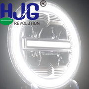 Royal Piston New Minus LED Headlight | 90-110W LED Powerful Daymaker Headlight for Enfield, Thar, Gypsy