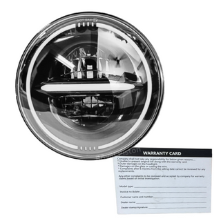 Royal Piston 7" LED Headlight (75-110W) CREE/Osram Minus Ring For RE Compatible with RE Hunter 350, Interceptor, continental GT 650, Himalayan, Classic Reborn + 6M Warranty