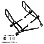 Royal Piston Black Crash Guard - Ultimate Protection | Engine Protection Guard Compatible for Honda SP Shine 125, Black