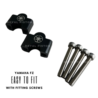 Royal Piston Handlebar Riser Compatible For Yamaha FZ Handle Riser - Improved Comfort & Control, Black - Royal Piston