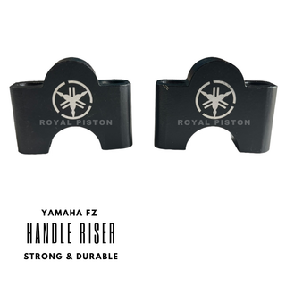Royal Piston Handlebar Riser Compatible For Yamaha FZ Handle Riser - Improved Comfort & Control, Black - Royal Piston