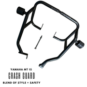 Royal Piston Accessories Compatible for Yamaha MT-15 Crash Guard (Black) - Ultimate Frame & Engine Protection