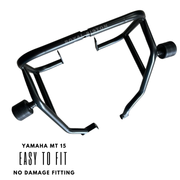 Royal Piston Accessories Compatible for Yamaha MT-15 Crash Guard (Black) - Ultimate Frame & Engine Protection
