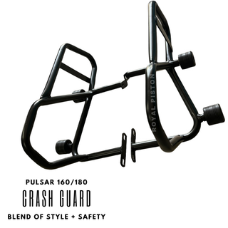 Royal Piston Bajaj Pulsar 150/180 Crash Guard - Ultimate Frame & Engine Protection (Black) - Royal Piston