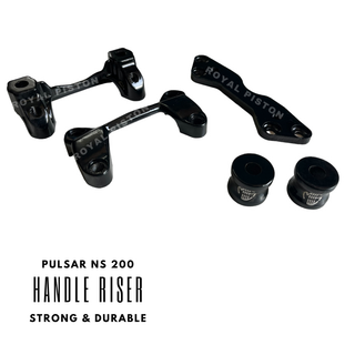 Royal Piston Handlebar Riser Compatible For Bajaj Pulsar NS 200 Premium & Durable Handle Riser - Improved Comfort & Control - Royal Piston