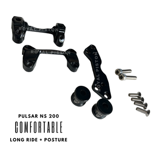 Royal Piston Handlebar Riser Compatible For Bajaj Pulsar NS 200 Premium & Durable Handle Riser - Improved Comfort & Control - Royal Piston