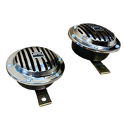 Royal Piston Roots Vibrosonic Horns (Pair) | 12V High/Low Tone | Heavy Duty, Crystal Clear Sound