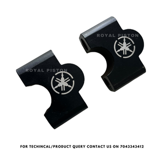 Royal Piston Handlebar Riser Compatible For Yamaha FZ Handle Riser - Improved Comfort & Control, Black - Royal Piston